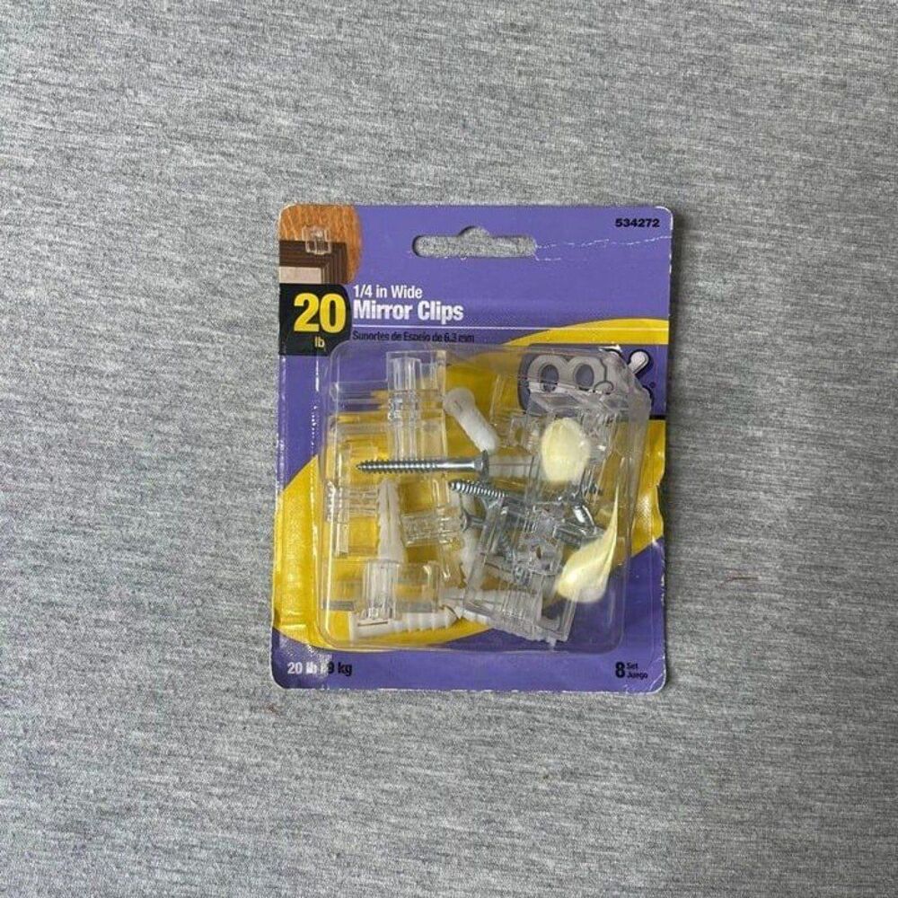 3M 1/4 in Wide Mirror Clips